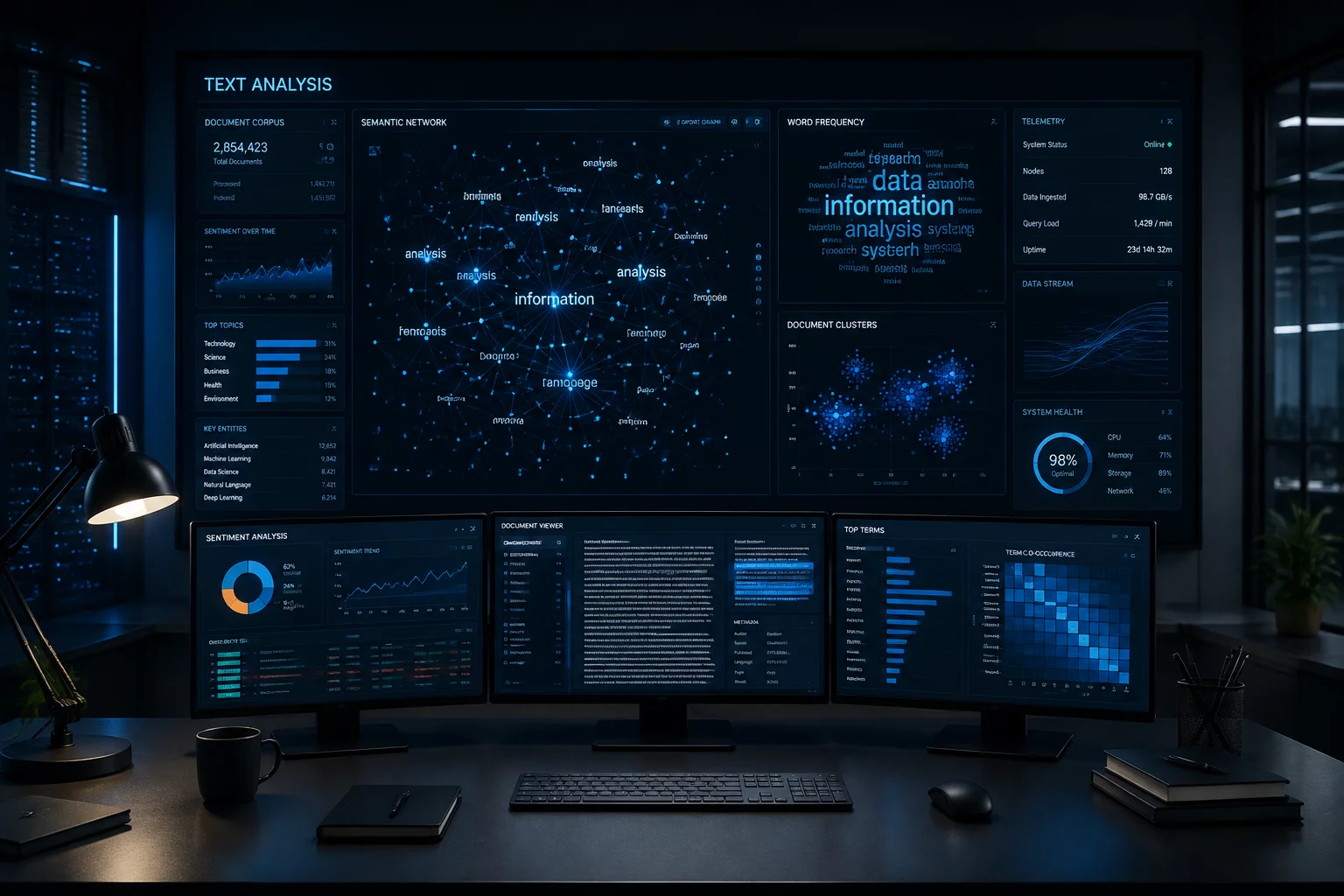 Analytical AI verification background